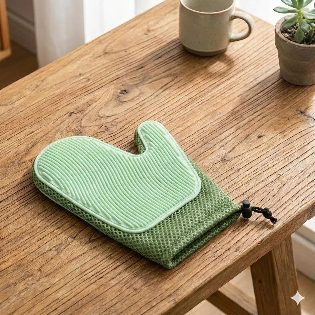 Silicone Massage Gloves and Pet Hair Removal Brushes